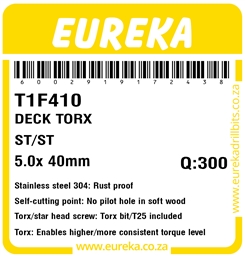 T1F410 - Decking Screw ST/ST Torx -T1F410_Label_T
